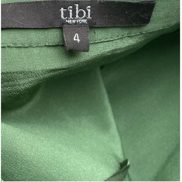 Tibi Green Eyelet Lace MIDI Skirt Sz 4 - Picture 2 of 3